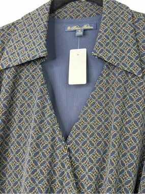 Brooks Brothers NWT Horsebit Equestrian Jersey Wrap Dress Collared Career XL